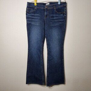 SO Woman Denim Jeans Size 15 Bootcut Jeans With Embroidery Pockets